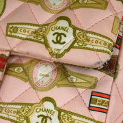 Chanel Pink Satin Cuba Cigare Print Shoulder Bag 115791