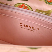 Chanel Pink Satin Cuba Cigare Print Shoulder Bag 115791