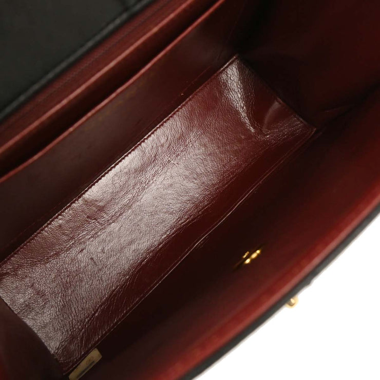 Chanel Black Lambskin 2way Handbag 115794