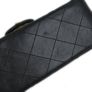 Chanel Black Lambskin Mini Classic Square Flap Shoulder Bag 17 115795