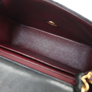 Chanel Black Lambskin Mini Classic Square Flap Shoulder Bag 17 115795