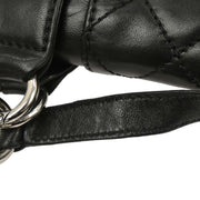 Chanel Black Lambskin 2way Shoulder Handbag 115796