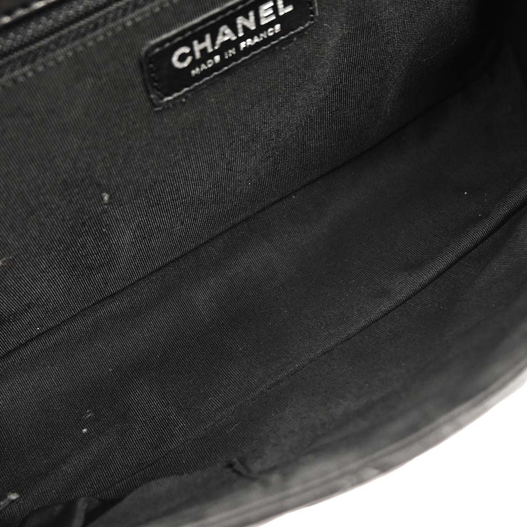 Chanel Black Lambskin 2way Shoulder Handbag 115796