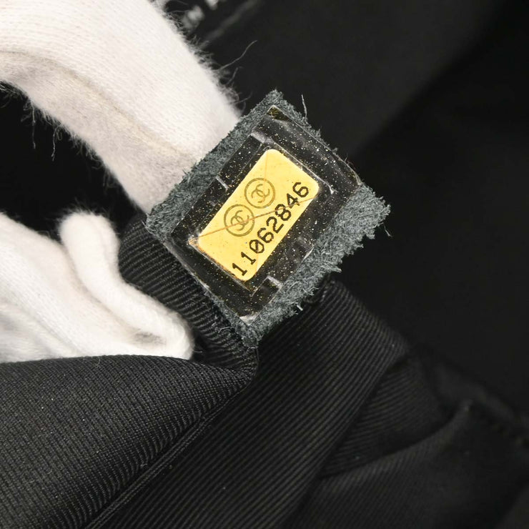 Chanel Black Lambskin 2way Shoulder Handbag 115796