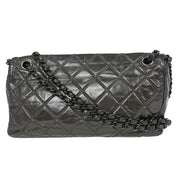 Chanel Gray Calfskin Chain Me Shoulder Bag 115798