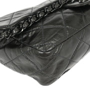 Chanel Gray Calfskin Chain Me Shoulder Bag 115798