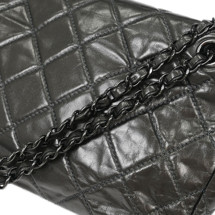 Chanel Gray Calfskin Chain Me Shoulder Bag 115798