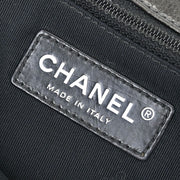 Chanel Gray Calfskin Chain Me Shoulder Bag 115798