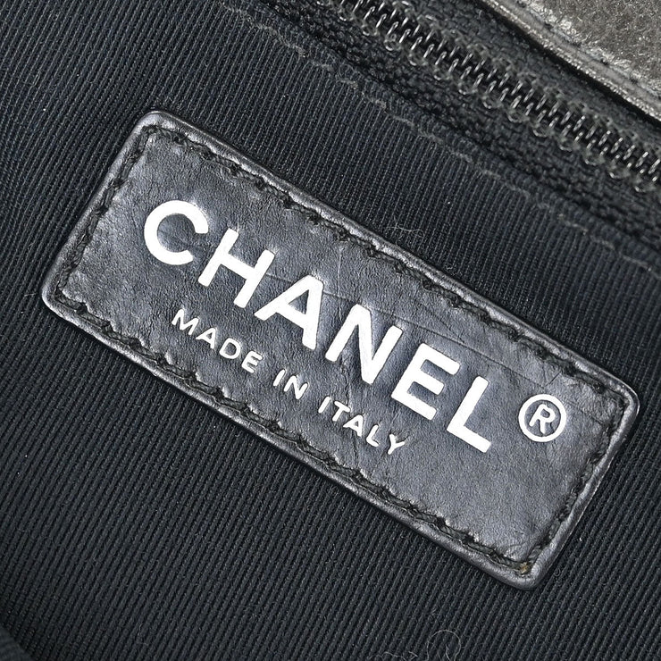 Chanel Gray Calfskin Chain Me Shoulder Bag 115798