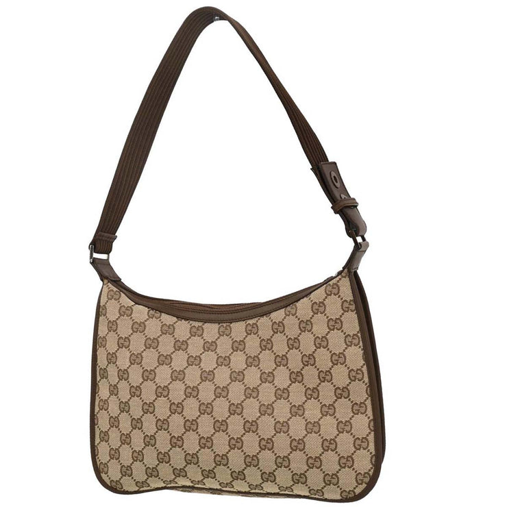 Gucci Beige Canvas GG Hobo Handbag 001.4198 200047 115808