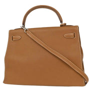Hermes Gold Togo Kelly 32 Sellier 2way Handbag 5C Square:I 115813