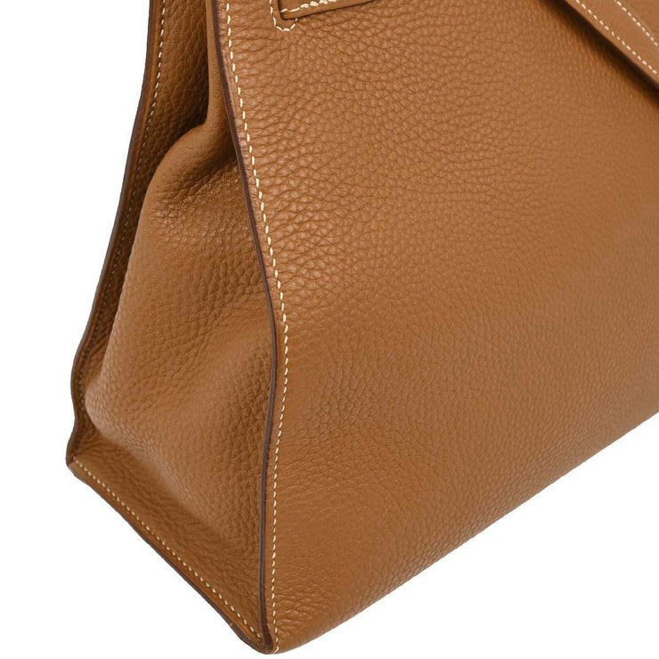 Hermes Gold Togo Kelly 32 Sellier 2way Handbag 5C Square:I 115813