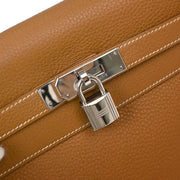 Hermes Gold Togo Kelly 32 Sellier 2way Handbag 5C Square:I 115813