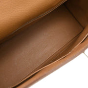 Hermes Gold Togo Kelly 32 Sellier 2way Handbag 5C Square:I 115813