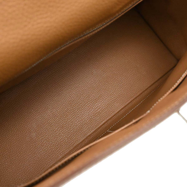 Hermes Gold Togo Kelly 32 Sellier 2way Handbag 5C Square:I 115813