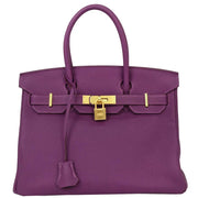 Hermes Anemone Togo Birkin 30 Handbag AAS978KC 115816