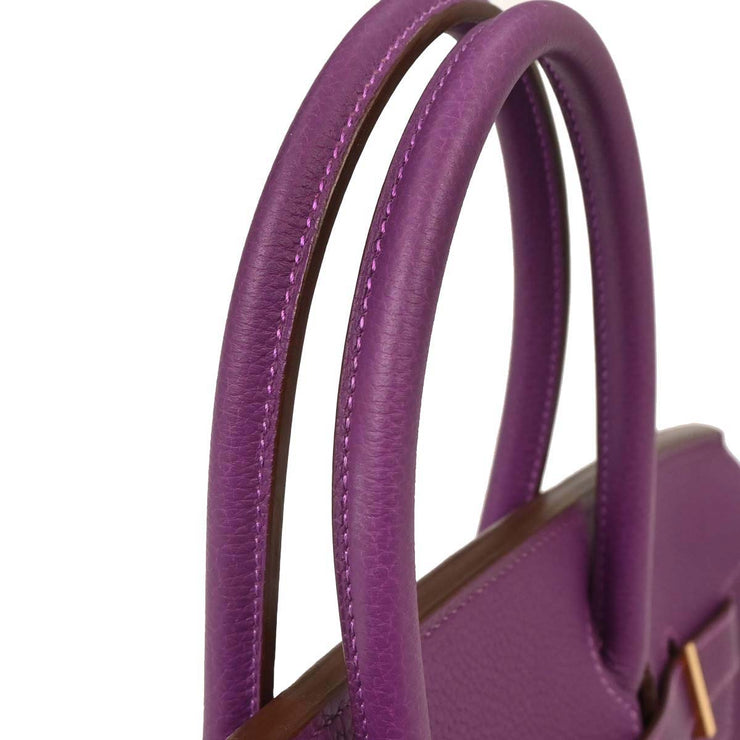 Hermes Anemone Togo Birkin 30 Handbag AAS978KC 115816