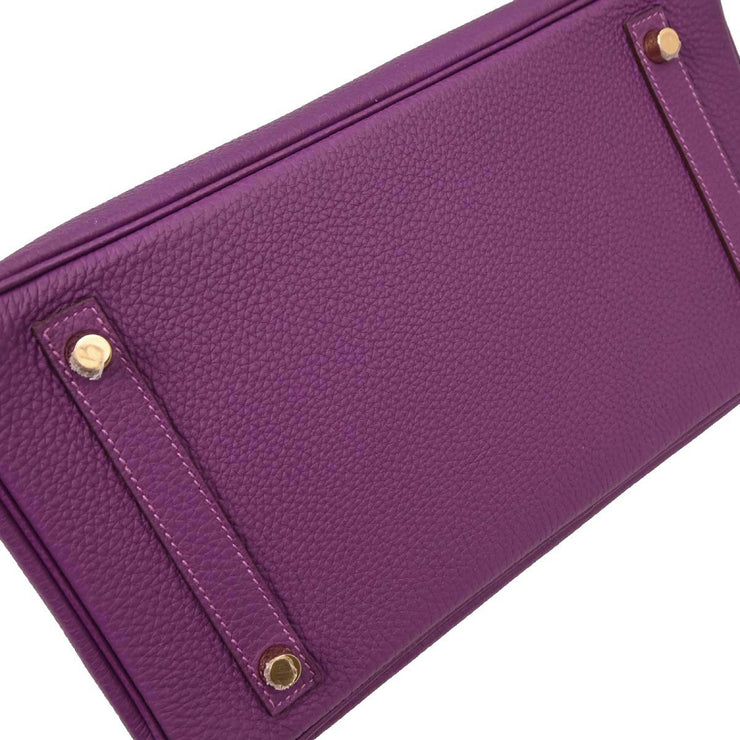 Hermes Anemone Togo Birkin 30 Handbag AAS978KC 115816