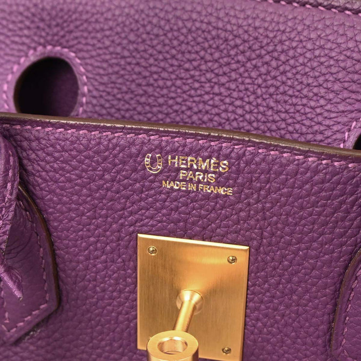 Hermes Anemone Togo Birkin 30 Handbag AAS978KC 115816