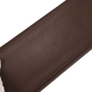 Hermes Havane Courchevel Kelly 28 Sellier 2way Handbag  Square:C N 115818