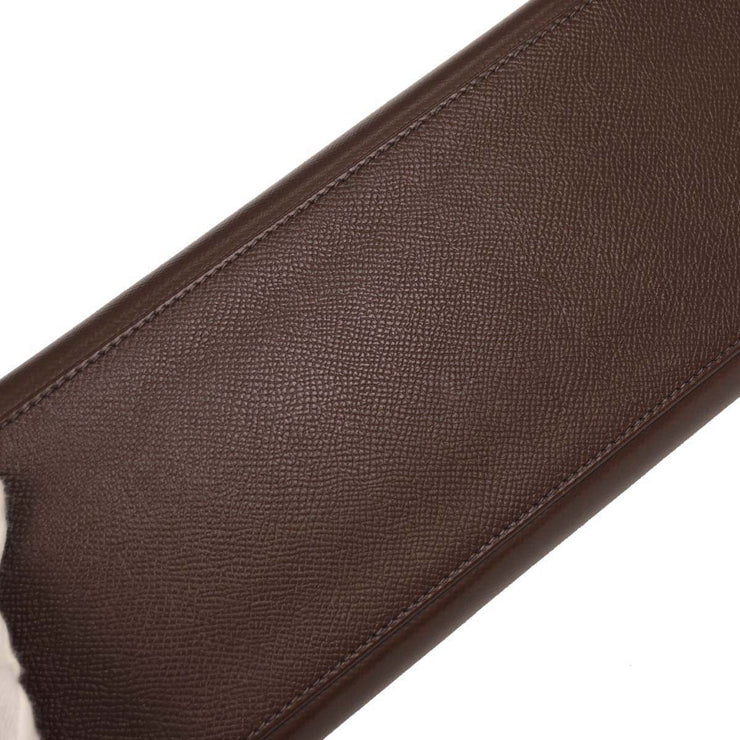 Hermes Havane Courchevel Kelly 28 Sellier 2way Handbag  Square:C N 115818