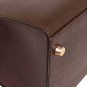 Hermes Havane Courchevel Kelly 28 Sellier 2way Handbag  Square:C N 115818