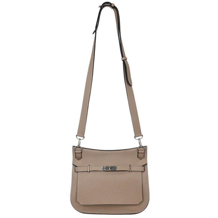 Hermes Gris Tourterelle Taurillon Clemence Jypsiere 28 Shoulder Bag 42E Square:N 115820