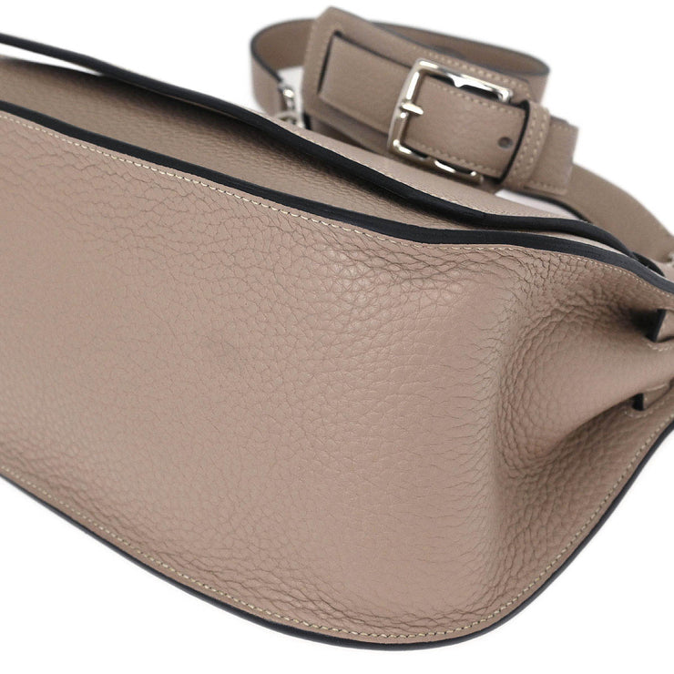 Hermes Gris Tourterelle Taurillon Clemence Jypsiere 28 Shoulder Bag 42E Square:N 115820
