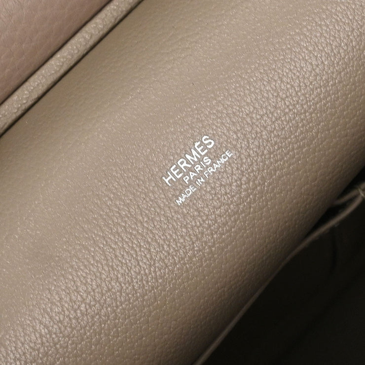 Hermes Gris Tourterelle Taurillon Clemence Jypsiere 28 Shoulder Bag 42E Square:N 115820