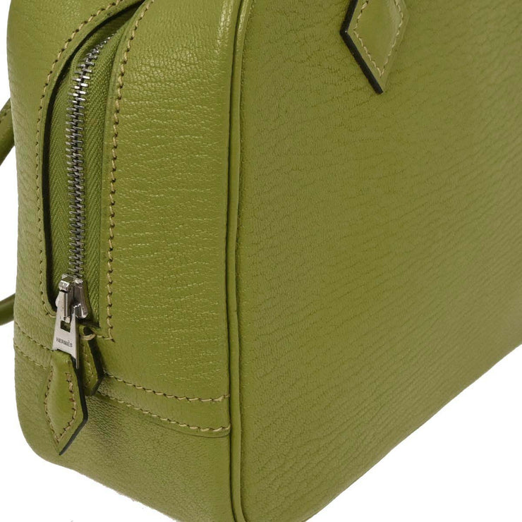 Hermes Anis Green Chevre Myzore Mini Plume Handbag  Square:H H.S 115821