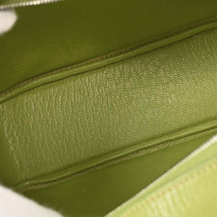 Hermes Anis Green Chevre Myzore Mini Plume Handbag  Square:H H.S 115821