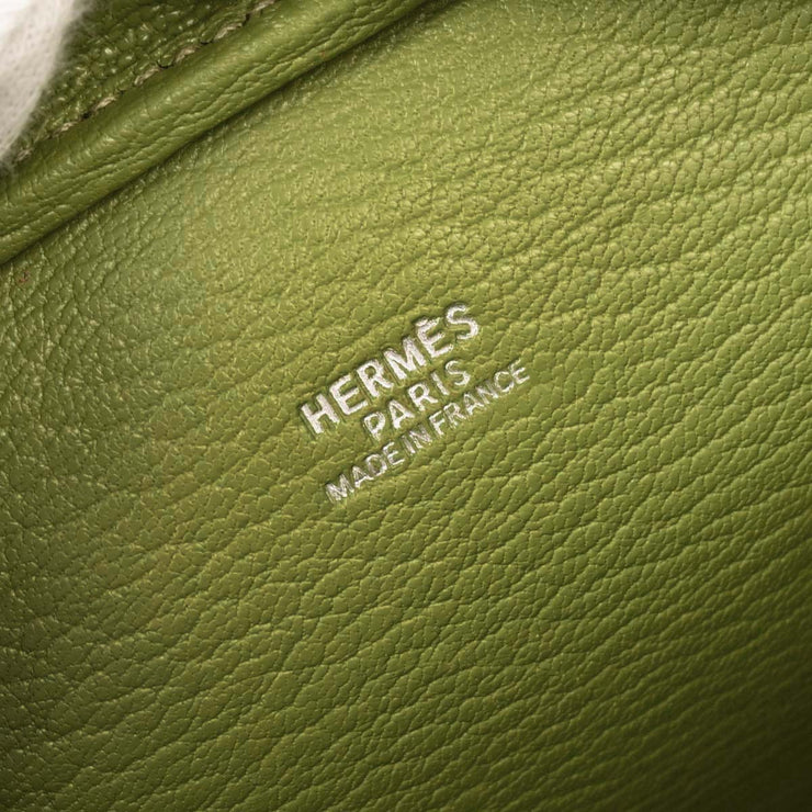 Hermes Anis Green Chevre Myzore Mini Plume Handbag  Square:H H.S 115821