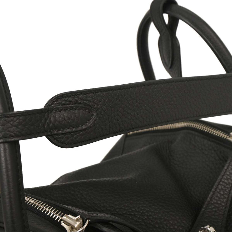 Hermes Black Taurillon Clemence Lindy 30 Shoulder Bag A CT 0074 115823