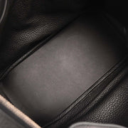 Hermes Black Taurillon Clemence Lindy 30 Shoulder Bag A CT 0074 115823