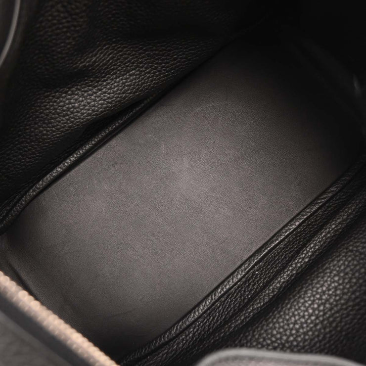 Hermes Black Taurillon Clemence Lindy 30 Shoulder Bag A CT 0074 115823