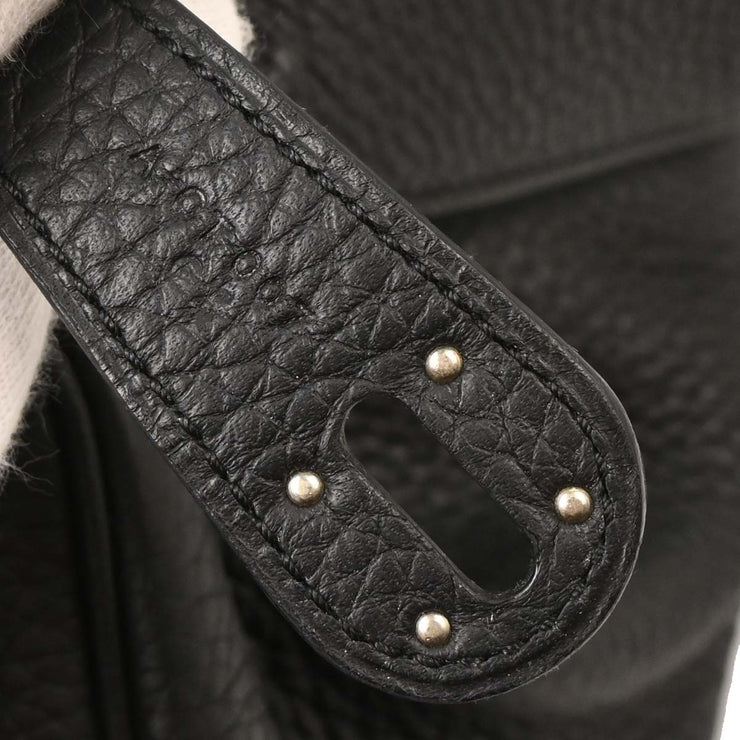 Hermes Black Taurillon Clemence Lindy 30 Shoulder Bag A CT 0074 115823