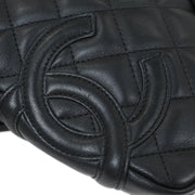 Chanel Black Calfskin Cambon Ligne Shoulder Bag 115829