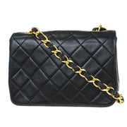 Chanel Black Lambskin Shoulder Bag 115841
