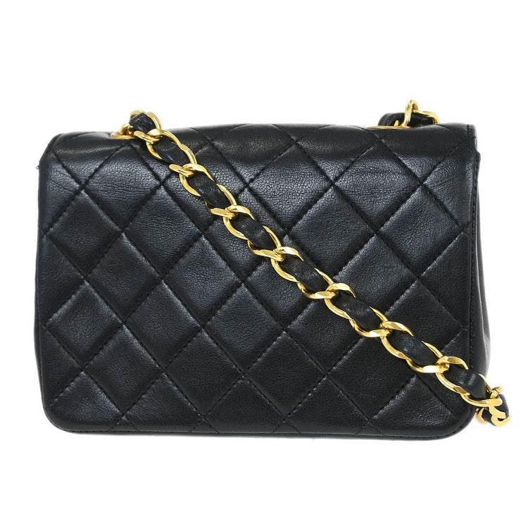 Chanel Black Lambskin Shoulder Bag 115841
