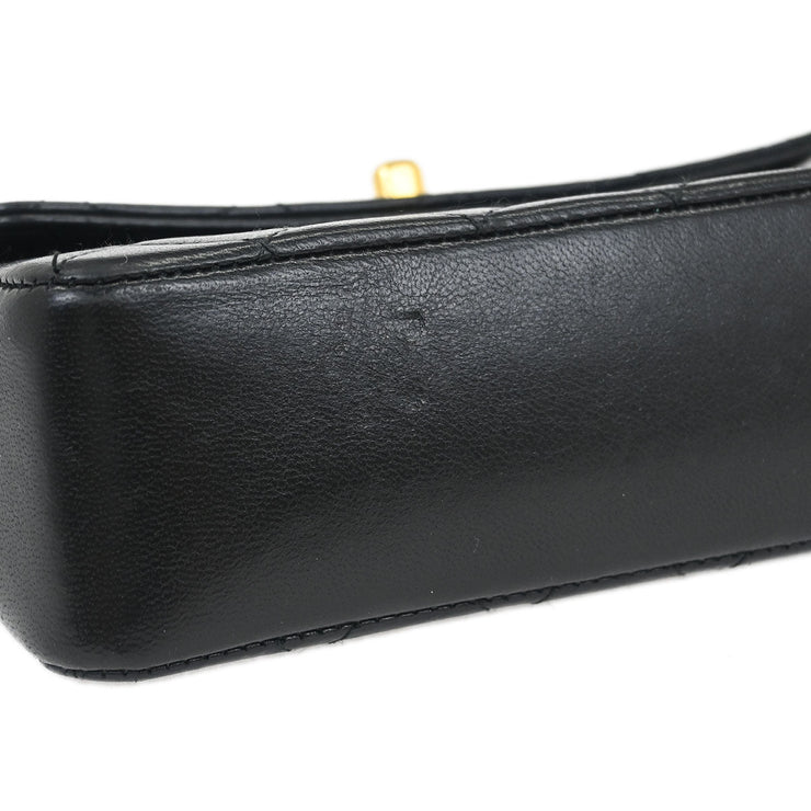 Chanel Black Lambskin Shoulder Bag 115841