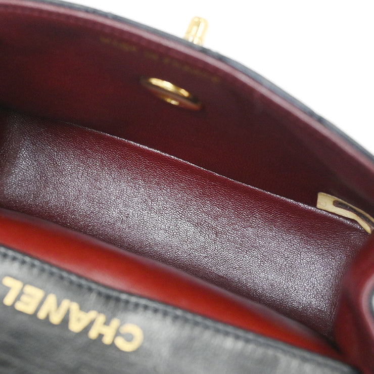 Chanel Black Lambskin Shoulder Bag 115841