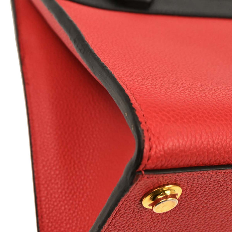 Louis Vuitton Red Black City Steamer PM 2way Handbag M54868 DU0118 115849