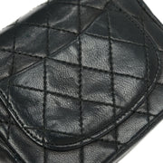Chanel Black Lambskin Classic Flap Micro Bum Belt Bag 115851