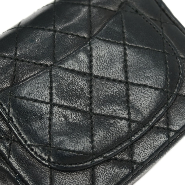 Chanel Black Lambskin Classic Flap Micro Bum Belt Bag 115851