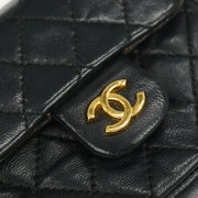 Chanel Black Lambskin Classic Flap Micro Bum Belt Bag 115851