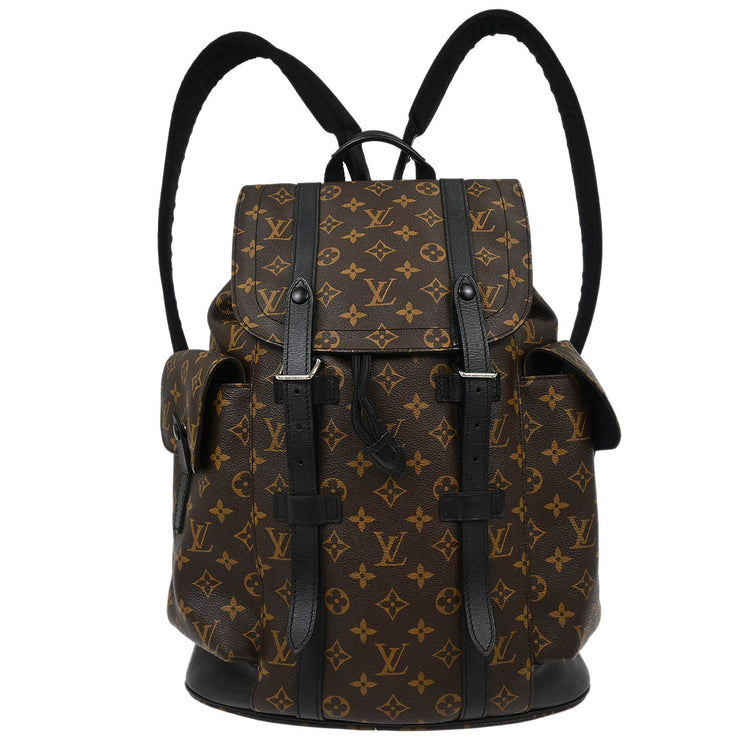 Louis Vuitton Monogram Macassar Christopher PM Backpack M43735 TR0175 115856