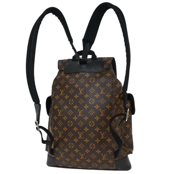 Louis Vuitton Monogram Macassar Christopher PM Backpack M43735 TR0175 115856