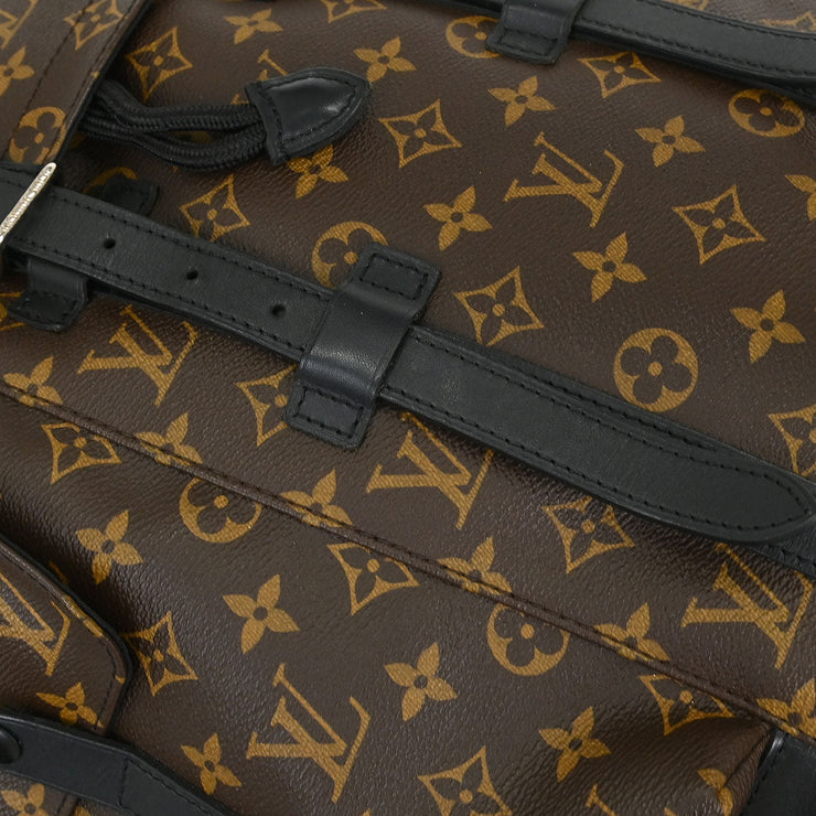 Louis Vuitton Monogram Macassar Christopher PM Backpack M43735 TR0175 115856
