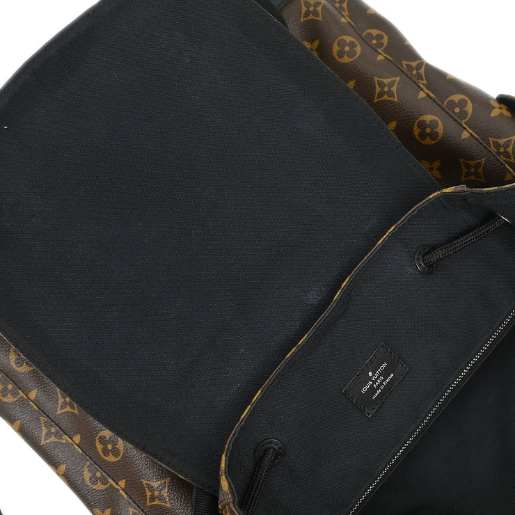 Louis Vuitton Monogram Macassar Christopher PM Backpack M43735 TR0175 115856