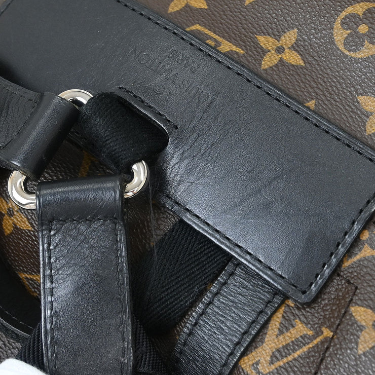 Louis Vuitton Monogram Macassar Christopher PM Backpack M43735 TR0175 115856